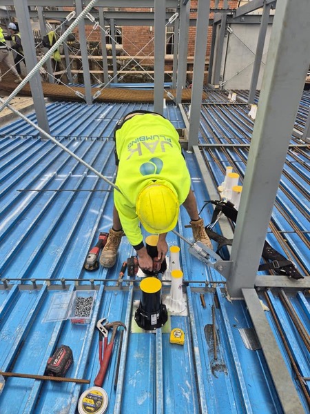 Real plumbing work by JAK Plumbing Services in North West Tasmania