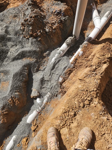 Real plumbing work by JAK Plumbing Services in North West Tasmania