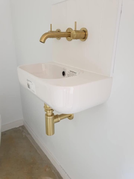 Real plumbing work by JAK Plumbing Services in North West Tasmania